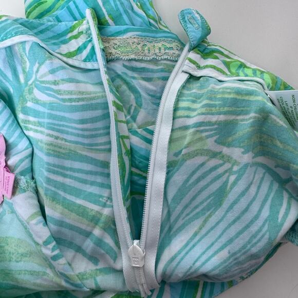 Lilly Pulitzer Jeanine Shorts Green Fronds Size 4 summer‎ bright floral palm - Picture 8 of 10
